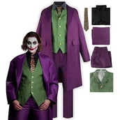 Stroje karnawałowe - Strój Przebranie Joker Klaun Cosplay Halloween S M 164 170 ( Z Metki M) - miniaturka - grafika 1