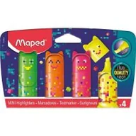 Przybory szkolne - Maped Zakreślacz mini Pixel Fluo 4 szt. - miniaturka - grafika 1