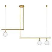 Lampy sufitowe - KingHome Lampa wisząca Astra 3 - antyczny mosiądz XCP8035-3 - miniaturka - grafika 1