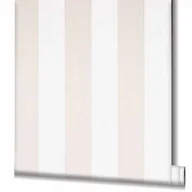 Tapety - Noordwand Topchic Tapeta Stripes, beżowe i białe pasy - miniaturka - grafika 1