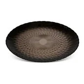 Tace i patery - Eurofirany, Patera grafitowa szkło 28X28X2 PALERMO - miniaturka - grafika 1