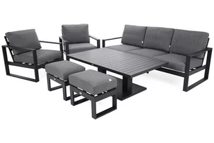 Meble ogrodowe aluminiowe Sorrento Grey / Grey Melange - Meble ogrodowe - miniaturka - grafika 2
