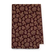 Apaszki i szaliki męskie - Męski szal we wzór paisley bordowo - beżowy - miniaturka - grafika 1