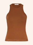Koszulki i topy damskie - Max Mara Top Z Dzianiny Arnes braun - miniaturka - grafika 1