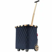 Torby i wózki na zakupy - reisenthel Wózek sklepowy Carrycruiser Frame 47,5 cm frame rhombus midnight gold - miniaturka - grafika 1