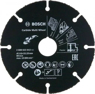Bosch Tarcza uniwersalna 115 mm - Materiały ścierne - miniaturka - grafika 2