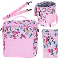 Torby termiczne - Torba termiczna na lunch plażę piknik 11L różowa - miniaturka - grafika 1