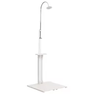 Akcesoria do basenów - vidaXL Prysznic ogrodowy, biały, drewniany - miniaturka - grafika 1