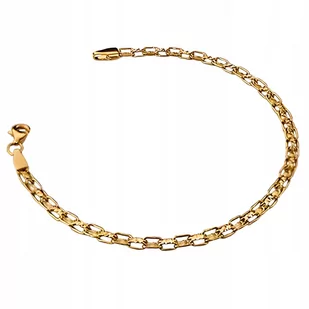 Bransoletka złota 585 szeroka taśma ażurowe diamentowane blaszki 14kt - Bransoletki - miniaturka - grafika 1