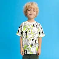 Koszulki dla chłopców - Cool Club, T-shirt chłopięcy, biały - miniaturka - grafika 1