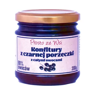 Bio PROSTO ZE WSI (soki przecierowe) KONFITURA Z CZARNEJ PORZECZKI 200 g - PROSTO ZE WSI - Soki i napoje niegazowane - miniaturka - grafika 1