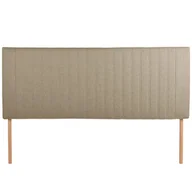 Meble modułowe i akcesoria - Wezgłowie do łóżka 160 x 60 cm w kolorze jasnobrązowym z nóżkami tapicerowane - miniaturka - grafika 1