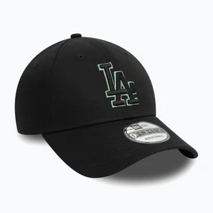 Czapka z daszkiem New Era Team Outline 9Forty Los Angeles Dodgers black WYSYŁKA W 24H 30 DNI NA ZWROT - Czapki damskie - miniaturka - grafika 1