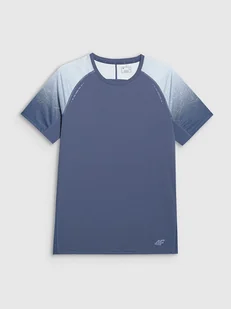 4F Koszulka sportowa w kolorze niebieskoszarym - Koszulki sportowe męskie - miniaturka - grafika 1