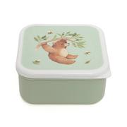 Lunch boxy - Petit Monkey Śniadaniówki lunchbox dla dzieci Miś i przyjaciele - miniaturka - grafika 1