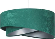 Lampy sufitowe - Lampa wisząca Lumes Zielono-srebrna welurowa lampa wisząca - EX972-Rublo - miniaturka - grafika 1