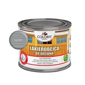 Farby i impregnaty do drewna - Lakierobejca do drewna Szary 0,375 l Colorit Drewno - miniaturka - grafika 1