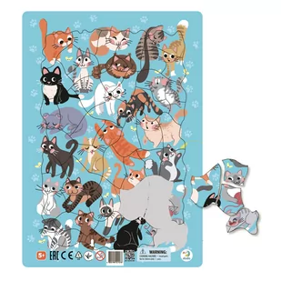 Puzzle ramkowe Koty 53 elementy - Puzzle - miniaturka - grafika 4