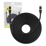 Kable miedziane - Kabel sieciowy kat. 8 Baseus Ethernet RJ45, 40Gbps, 10m (czarny) - miniaturka - grafika 1