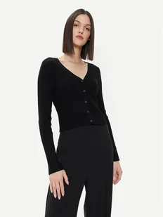 Vero Moda Kardigan Glory 10300305 Czarny Slim Fit - Swetry damskie - miniaturka - grafika 1