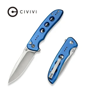 Nóż składany Civivi Hyperpulse Blue Aluminium, Satin 14C28N (C23087A-2) - Noże - miniaturka - grafika 1