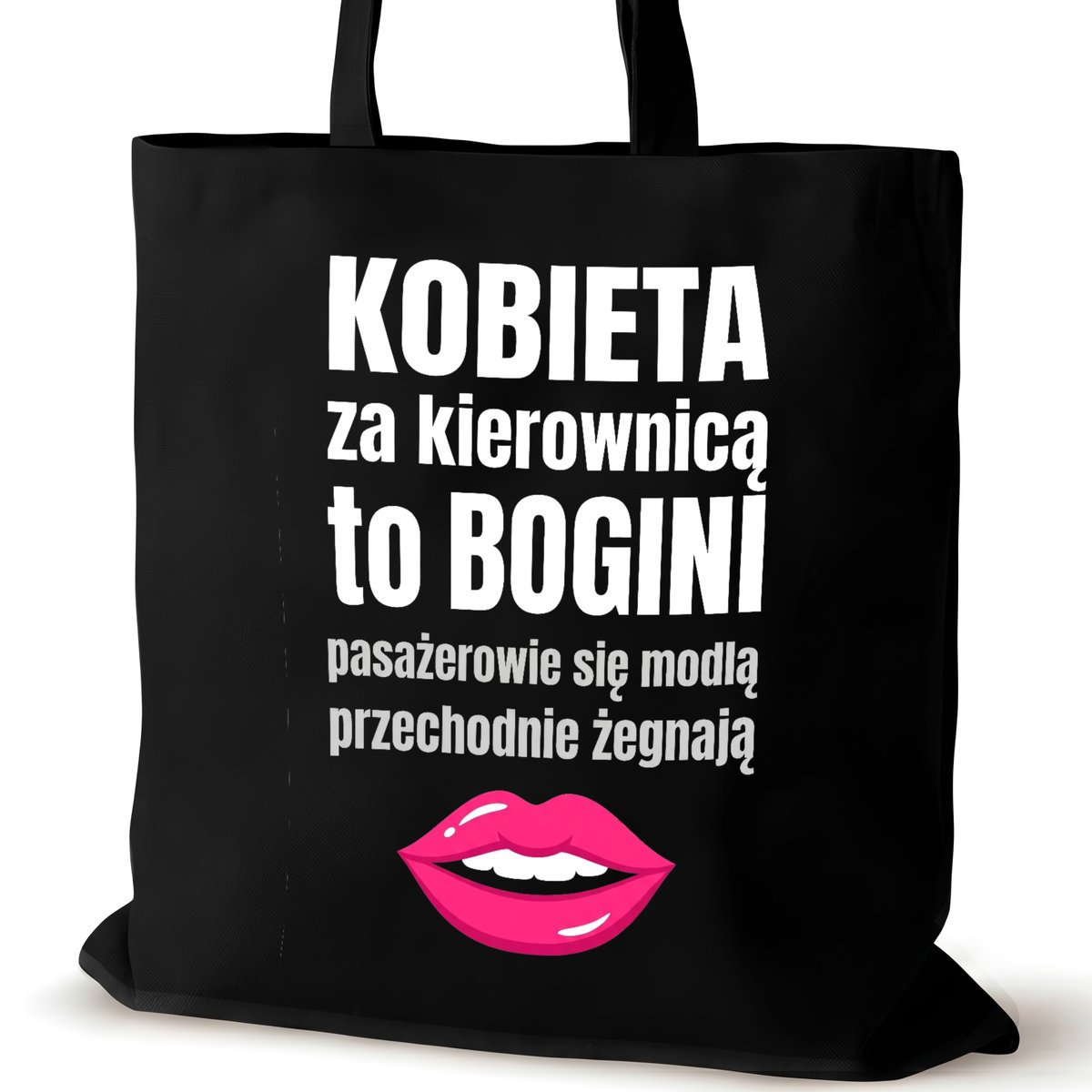 Torba bawełniana czarna dla VIRAL na ramię walentynki biura śmieszna