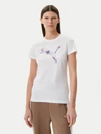 Koszulki i topy damskie - Puma T-Shirt Floral Cat 685081 Biały Regular Fit - miniaturka - grafika 1