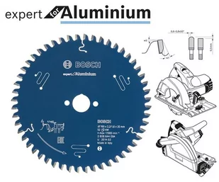 Bosch Piła tarczowa do aluminium expert, 160 mm, 52 zęby - Akcesoria do elektronarzędzi - miniaturka - grafika 1