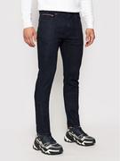 Spodnie męskie - TOMMY HILFIGER Jeansy Bleecker MW0MW15600 Granatowy Slim Fit - miniaturka - grafika 1