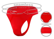 Majtki męskie - Sesto Senso, Stringi męskie bezszwowe, czerwone, rozmiar L/XL - miniaturka - grafika 1