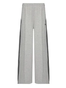 adidas Spodnie dresowe adicolor Spacer 3-Stripes JV7497 Zielony Wide Leg - Spodnie sportowe damskie - miniaturka - grafika 1