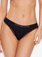 Majtki damskie - Tommy Hilfiger Stringi UW0UW04184 Czarny - miniaturka - grafika 1