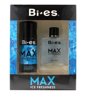 Bi-Es Max Ice Freshness for Men Zestaw Dezodorant w sprayu 150 ml + Płyn po goleniu 100 ml - Zestawy kosmetyków męskich - miniaturka - grafika 1