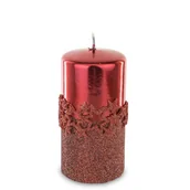 Świece - Art Pol Pol Pl Czerwony Świeca Ice Star Walec Średni 142963 - miniaturka - grafika 1