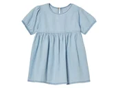 Sukienki i spódniczki dla dziewczynek - lupilu® Sukienka jeansowa dziecięca z bawełny (Niebieski, 128) - miniaturka - grafika 1