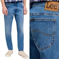 Spodnie męskie - Lee RIDER SLIM Carrier Blue DżINS lekko dopasowane spodnie jeansowe W33 L34 - miniaturka - grafika 1