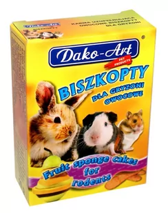 Dako-Art Biszkopty Owocowe dla Gryzoni 50g - Przysmaki dla gryzoni - miniaturka - grafika 1