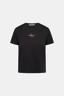 Koszulki i topy damskie - CALVIN KLEIN T-shirt - Czarny - Kobieta - L (L) - grafika 1