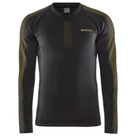 Koszulki sportowe męskie - Męska koszulka Craft Adv Warm Intensity Ls (2022) Rozmiar: XL / Kolor: czarny/brązowy - miniaturka - grafika 1