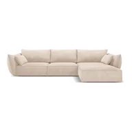 Narożniki - Beżowy narożnik (prawostronny) Vanda – Mazzini Sofas - miniaturka - grafika 1