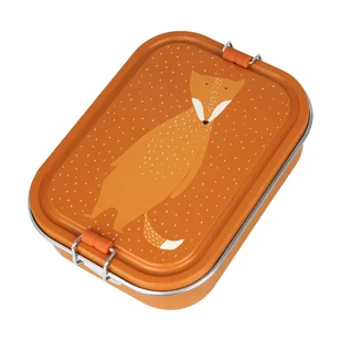 Duży stalowy lunch box - Lis - Zestawy naczyń dla dzieci - miniaturka - grafika 1
