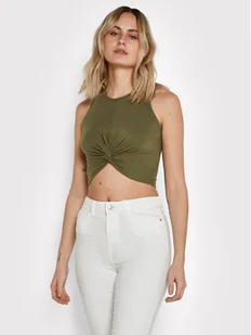 Noisy May Top Twiggi 27007593 Zielony Slim Fit - Koszulki i topy damskie - miniaturka - grafika 1