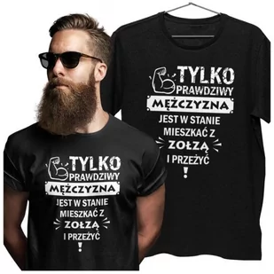 KOSZULKA NA WALENTYNKI PREZENT DLA CHŁOPAKA PRAWDZIWY MĘŻCZYZNA - Walentynki - miniaturka - grafika 1
