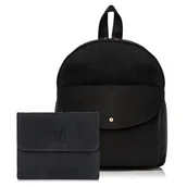 Plecaki - Zestaw Upominkowy Dla Niej Zup-25-Bl: Plecak T-18-Bl Portfel T-11-Bl - miniaturka - grafika 1