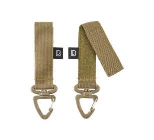 Paski Molle z Karabińczykami BRANDIT 2 szt - Camel - Sprzęt wspinaczkowy - miniaturka - grafika 1