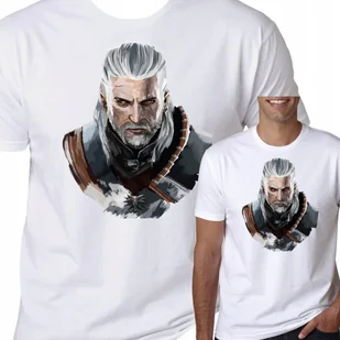 T-Shirt Koszulka Wiedźmin Witcher Geralt L 2024 - Koszulki męskie - miniaturka - grafika 1