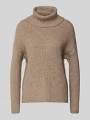 Swetry damskie - Golf o kroju regular fit z mieszanki wiskozy model ‘KATIA’ - miniaturka - grafika 1