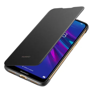 Huawei Flip Cover etui pokrowiec z klapką Huawei Y6 2019 czarny (51992945) - Etui i futerały do telefonów - miniaturka - grafika 3