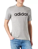Koszulki męskie - adidas T-shirt męski M Lin Sj T (1 opakowanie), szary (Medium Grey Heather), L - miniaturka - grafika 1