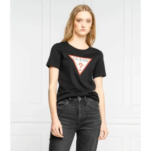 GUESS T-shirt ORIGINAL | Regular Fit - Koszulki i topy damskie - miniaturka - grafika 1
